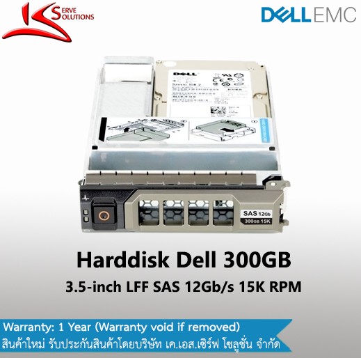 Dell SAS 300GB 12G 3.5