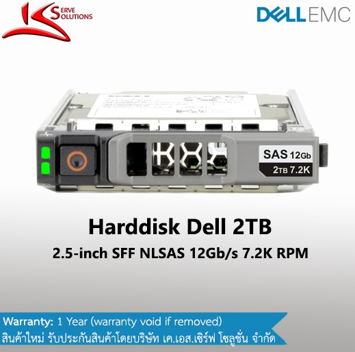 Dell SAS 2TB 12G 2.5